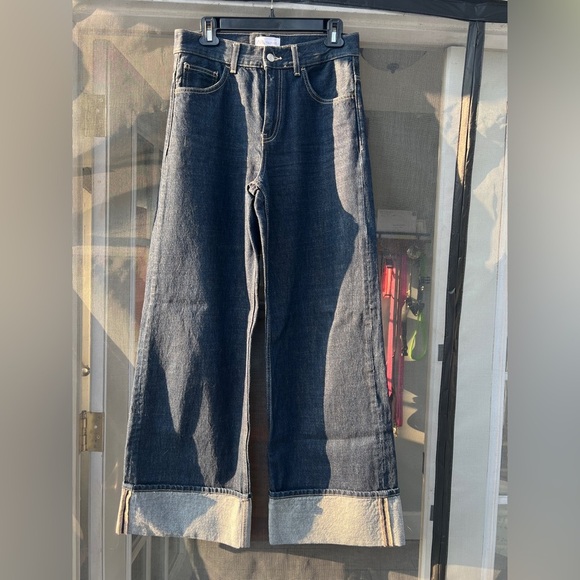 Zara Relaxed Indigo Jeans High Waist Wide Leg Size 4 NWOT - Picture 16 of 17